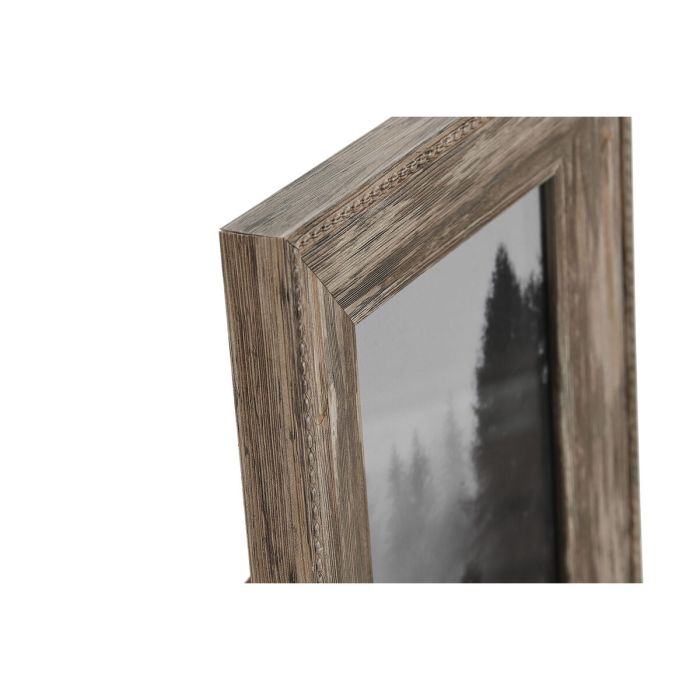 Marco de Fotos Home ESPRIT Natural Aluminio Cristal Poliestireno 15 x 1,5 x 20,1 cm 2