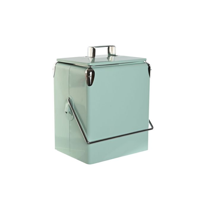 Nevera Portátil Home ESPRIT Verde PVC Metal Acero Polipropileno 17 L 32 x 24 x 43 cm 4