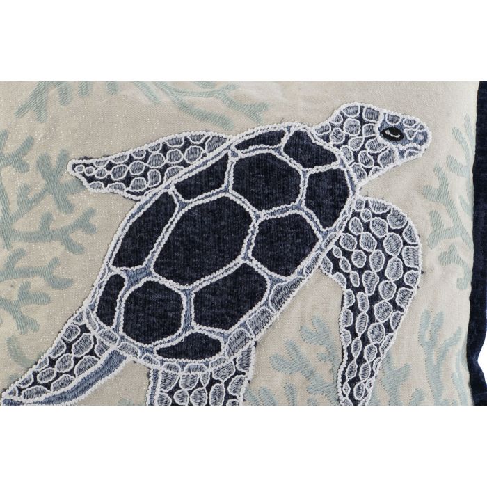 Cojín Home ESPRIT Tortuga Mediterráneo 45 x 15 x 45 cm 4