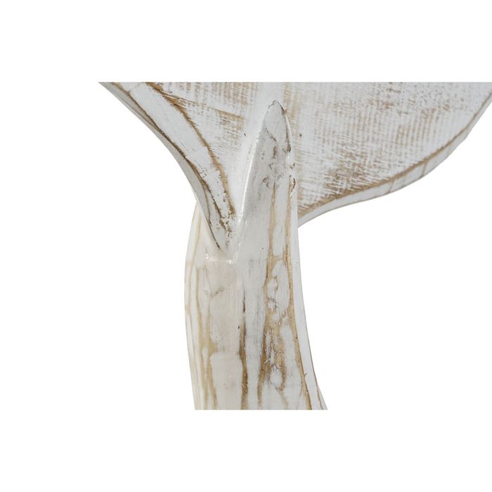 Figura Decorativa Home ESPRIT Blanco Natural Mediterráneo Decapé 25 x 6 x 33 cm (2 Unidades) 2