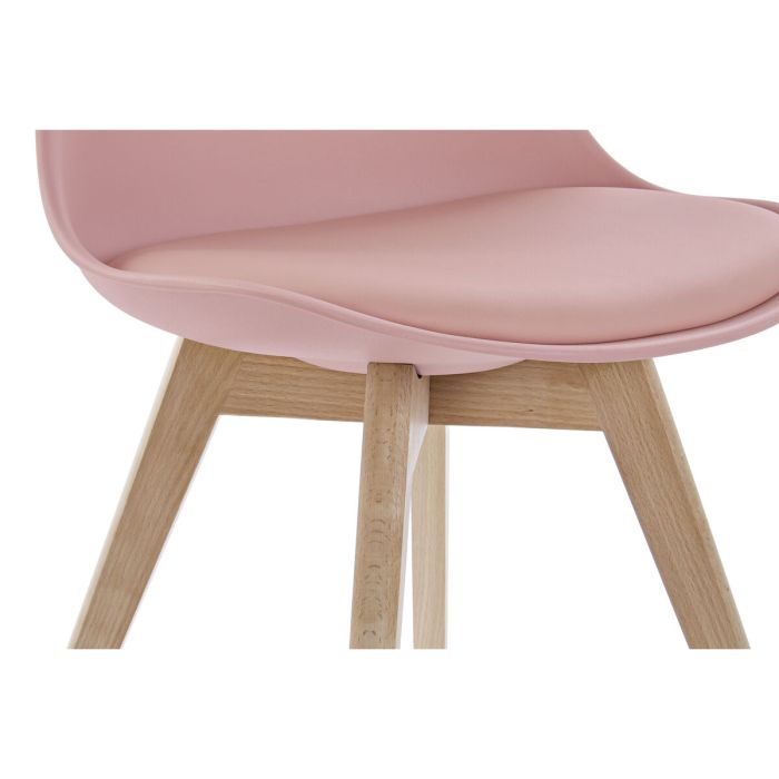 Silla Home ESPRIT Rosa Natural 48 x 55 x 82 cm 3 Silla Home ESPRIT Rosa Natural 48 x 55 x 82 cm 3