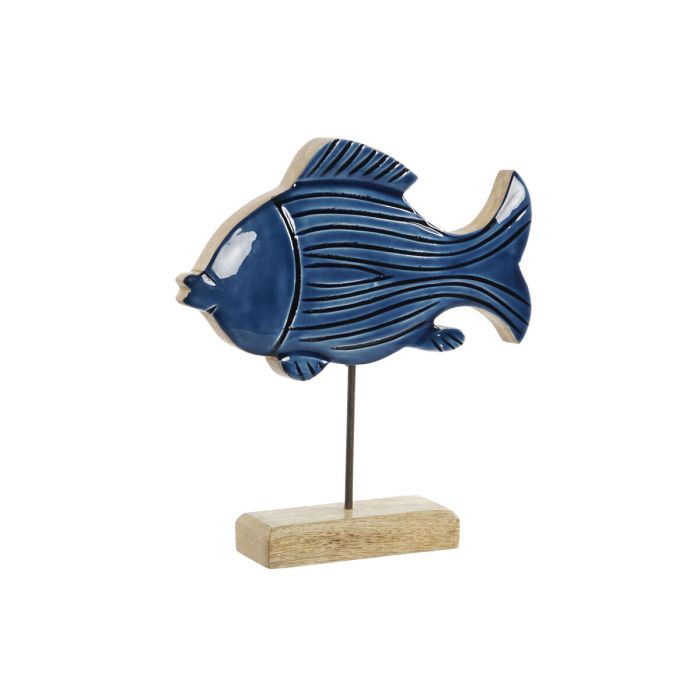 Figura Decorativa Home ESPRIT Azul Natural Pez Mediterráneo 23 x 5 x 25 cm 0 Figura Decorativa Home ESPRIT Azul Natural Pez Mediterráneo 23 x 5 x 25 cm 0