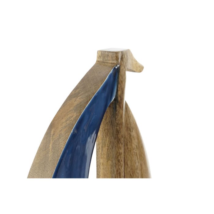 Figura Decorativa Home ESPRIT Azul Natural Mediterráneo 17 x 2,5 x 25 cm 3