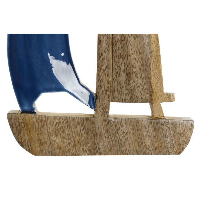 Figura Decorativa Home ESPRIT Azul Natural Mediterráneo 17 x 2,5 x 25 cm 2