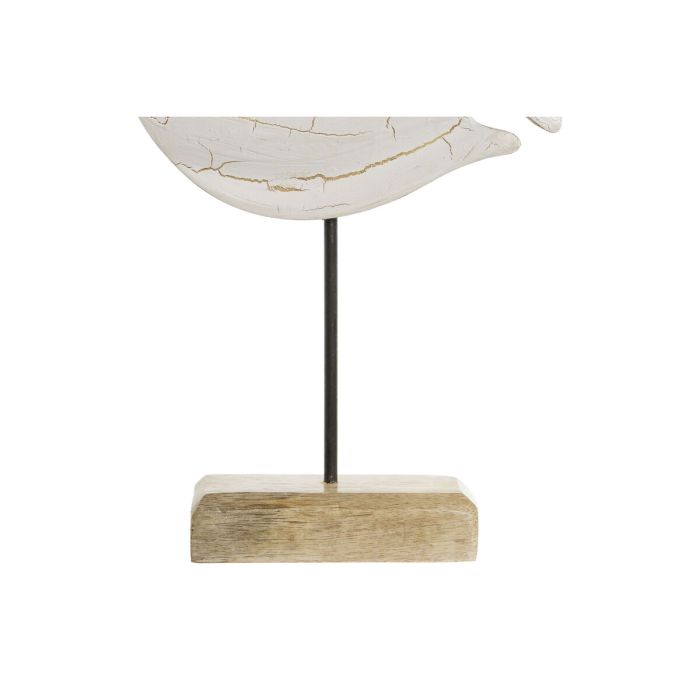 Figura Decorativa Home ESPRIT Blanco Natural Pez Mediterráneo 18 x 5 x 24 cm 3