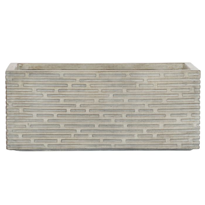 Jardinera Home ESPRIT Beige Fibra de Vidrio Magnesio Decapé 74,5 x 37,5 x 37,5 cm 4