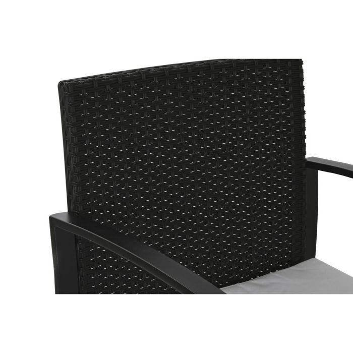 Conjunto de Mesa con 2 Sillas Home ESPRIT Negro Acero 59 x 61,5 x 74 cm 6