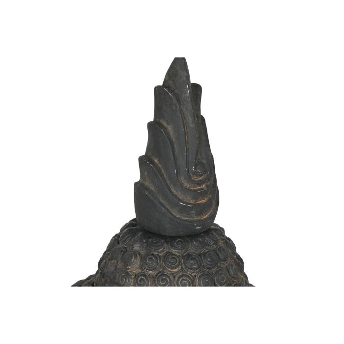 Figura Decorativa Home ESPRIT Gris oscuro Buda 56 x 55 x 112 cm 3