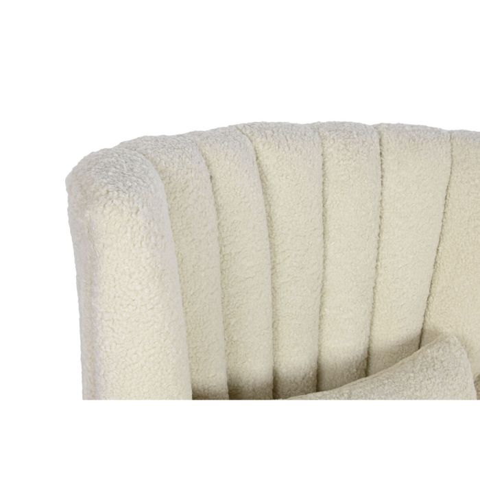 Sillón Home ESPRIT Blanco Natural Madera de caucho 73 X 65 X 87 cm 5