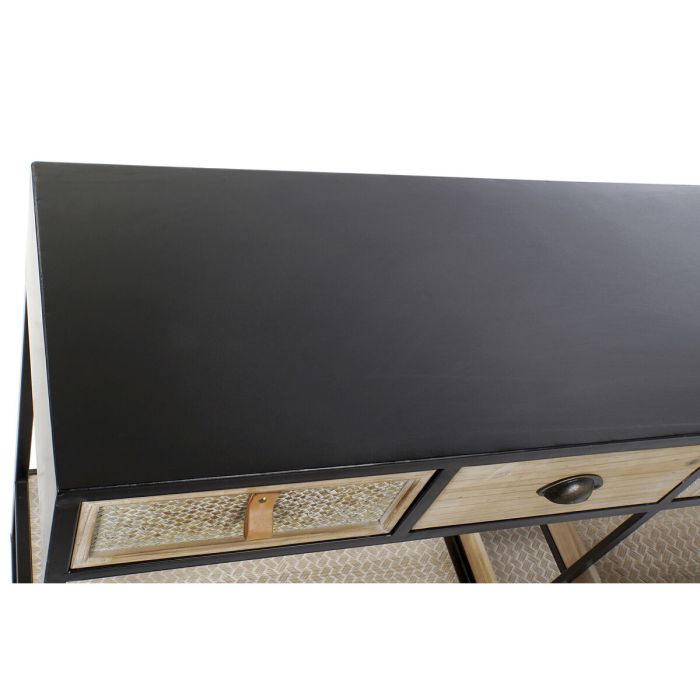 Consola Home ESPRIT Marrón Negro Madera Metal 120 x 38 x 80 cm 4