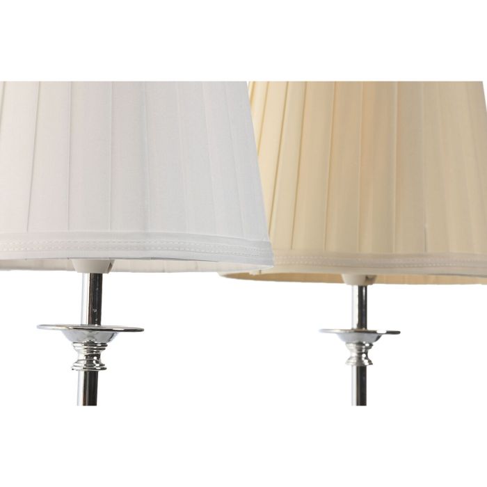 Lámpara de mesa Home ESPRIT Blanco Beige Metal Porcelana 25 W 220 V 20 x 20 x 44 cm (2 Unidades) 4