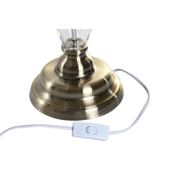 Lámpara de mesa Home ESPRIT Blanco Beige Metal Cristal 35 x 35 x 69 cm (2 Unidades) 1