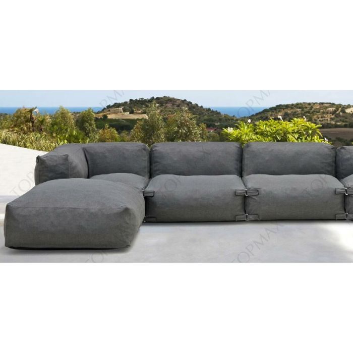 Sillón de jardín Home ESPRIT Gris 90 x 87 x 65 cm 1