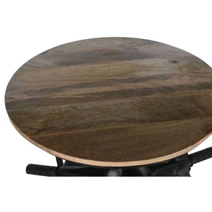 Mesa auxiliar Home ESPRIT Marrón Negro Hierro Madera de mango 116 x 72 x 110 cm 10