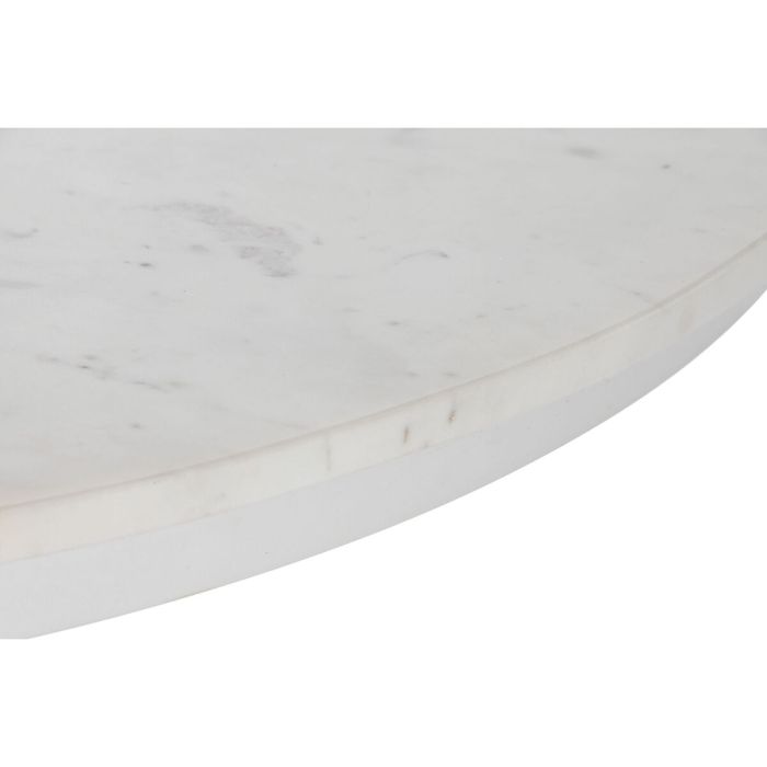Mesa de Comedor Home ESPRIT Blanco Metal Mármol 110 x 110 x 76 cm 3