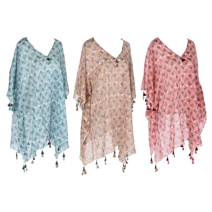 Kaftan Mediterraneo DKD Home Decor Marron Coral 180 x 90 cm (3 Unidades) Kaftan Mediterraneo DKD Home Decor Marron Coral 180 x 90 cm (3 Unidades)
