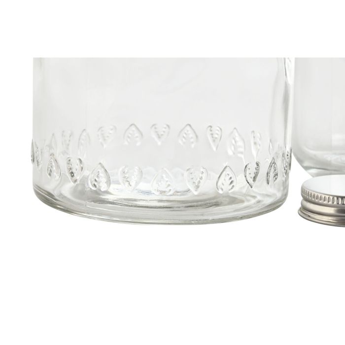 Botella de Agua Home ESPRIT Transparente Cristal 240 ml 1 L 1