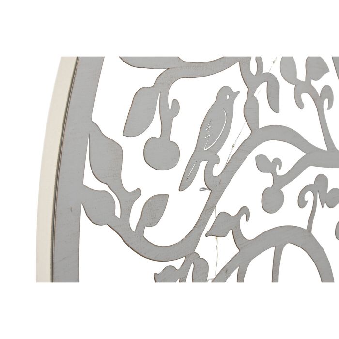 Decoración de Pared Home ESPRIT Blanco Árbol Shabby Chic 99 x 2 x 99 cm 3