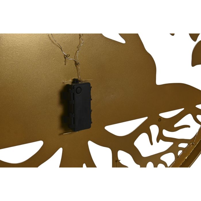 Decoración de Pared Home ESPRIT Negro Dorado Buda Oriental 100 x 1 x 100 cm (2 Unidades) 1