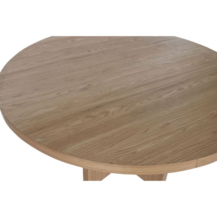 Mesa de Comedor Home ESPRIT Natural madera de roble 152 x 152 x 78 cm 4