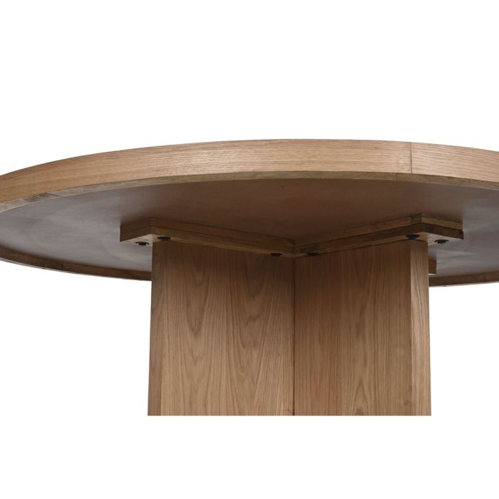 Mesa de Comedor Home ESPRIT Natural madera de roble 152 x 152 x 78 cm 2