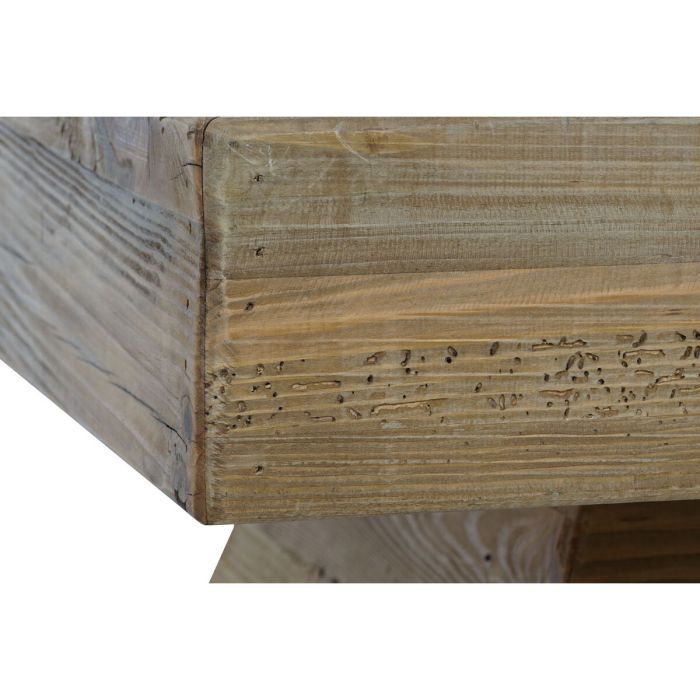 Mesa de Centro Home ESPRIT Marrón Madera de pino 100 x 100 x 36 cm 2
