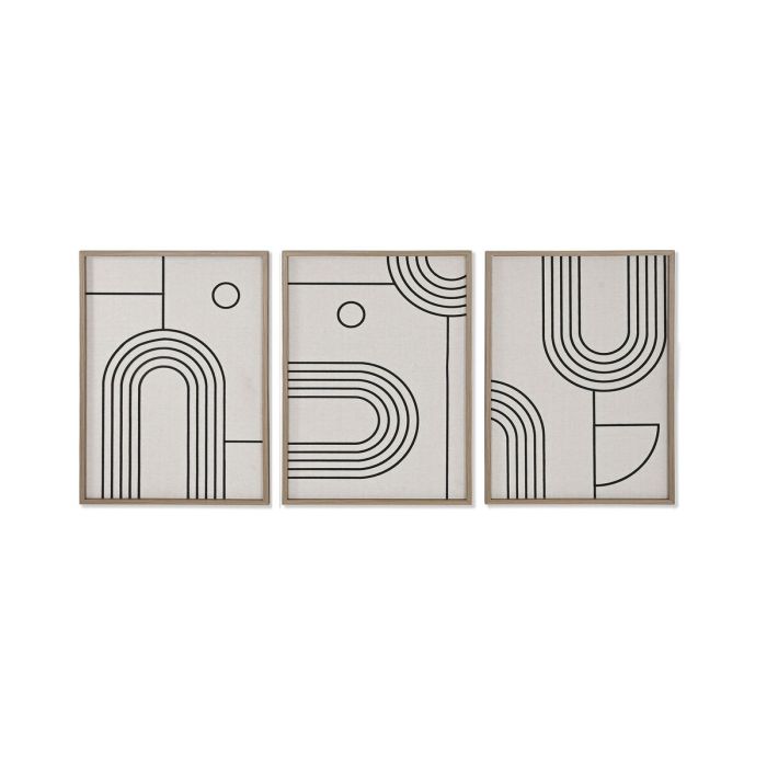 Cuadro Home ESPRIT Abstracto Escandinavo 50 x 3 x 70 cm (3 Unidades) 0 Cuadro Home ESPRIT Abstracto Escandinavo 50 x 3 x 70 cm (3 Unidades) 0
