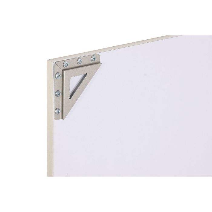 Espejo de pared Home ESPRIT Blanco Marrón Beige Gris Cristal Poliestireno 70 x 2 x 97 cm (4 Unidades) 1