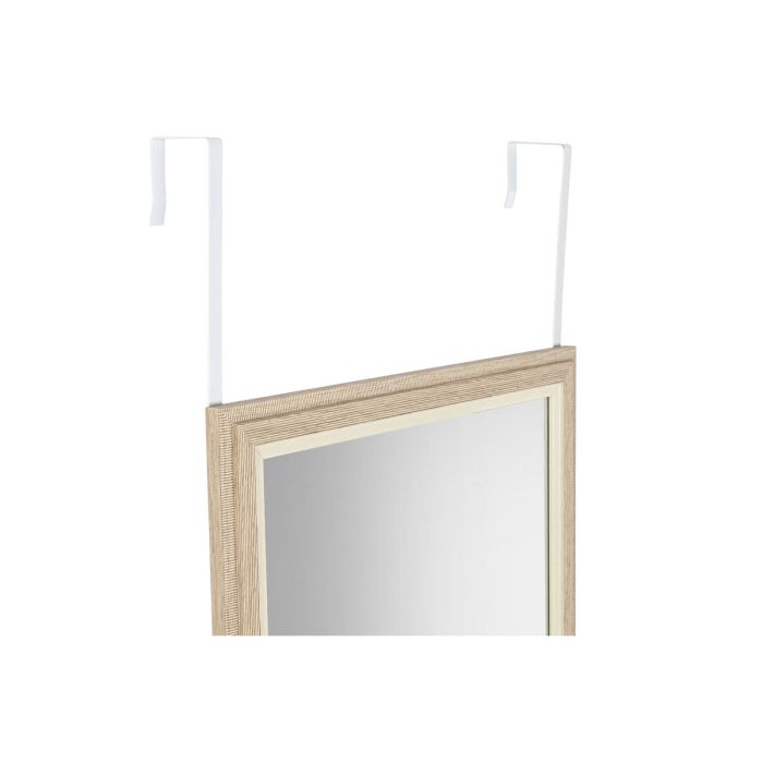 Espejo de pared Home ESPRIT Blanco Marrón Beige Gris Cristal Poliestireno 35 x 2 x 132 cm (4 Unidades) 1
