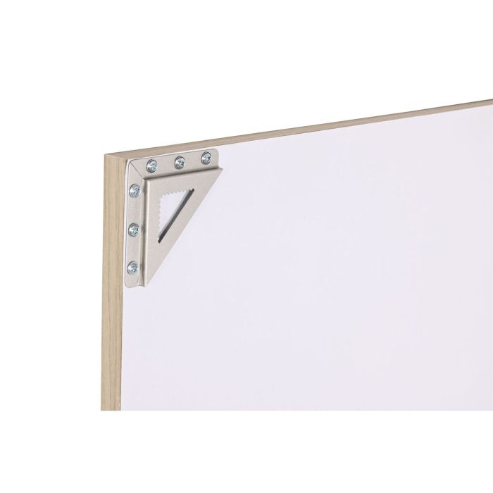 Espejo de pared Home ESPRIT Blanco Marrón Beige Gris Cristal Poliestireno 68 x 2 x 156 cm (4 Unidades) 2