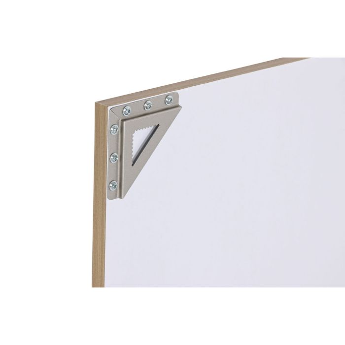 Espejo de pared Home ESPRIT Blanco Marrón Beige Gris Cristal Poliestireno 66 x 2 x 92 cm (4 Unidades) 2