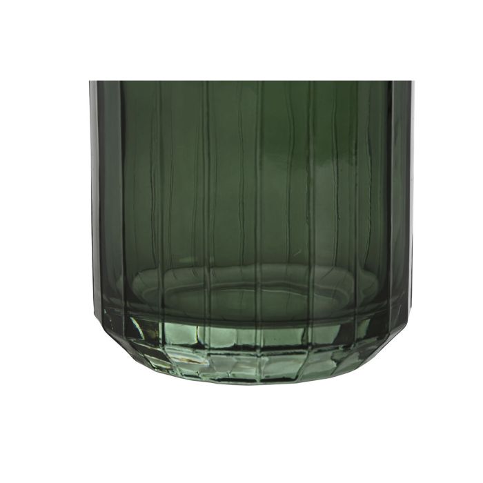 Vasos Home ESPRIT Verde Cristal 8 x 8 x 10 cm 1