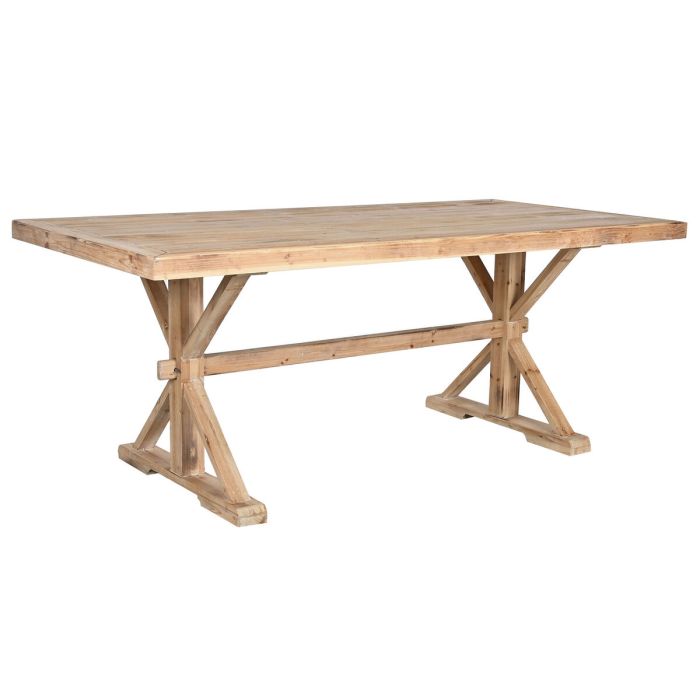 Mesa de Comedor Home ESPRIT Natural Madera 200 x 100 x 80 cm