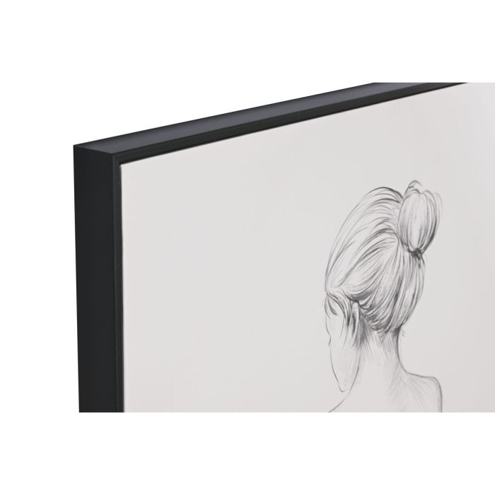 Cuadro Home ESPRIT Mujer Moderno 82,3 x 4,5 x 102,3 cm (2 Unidades) 3