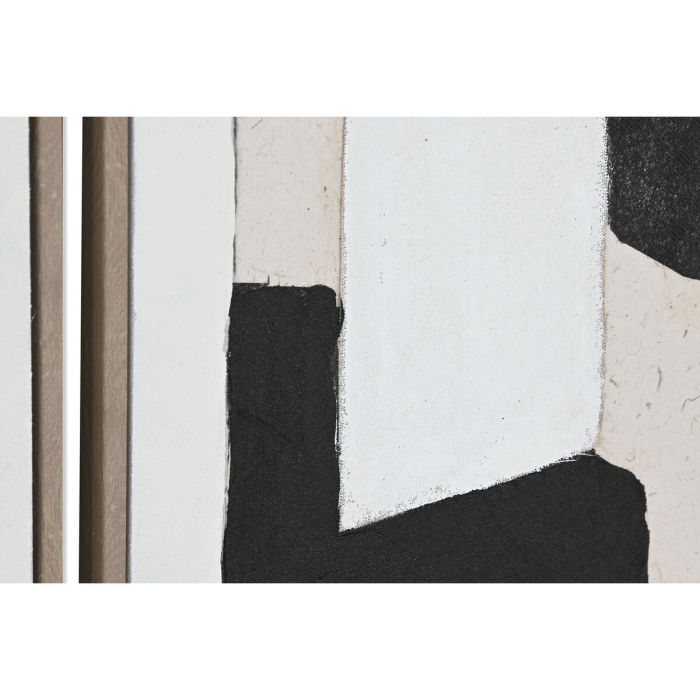 Cuadro Home ESPRIT Abstracto Urbano 82,3 x 4,5 x 82,3 cm (2 Unidades) 2