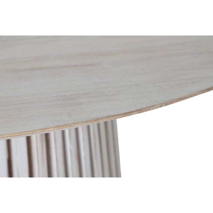Mesa de Comedor Home ESPRIT Blanco madera de mindi 150 x 150 x 75 cm 1
