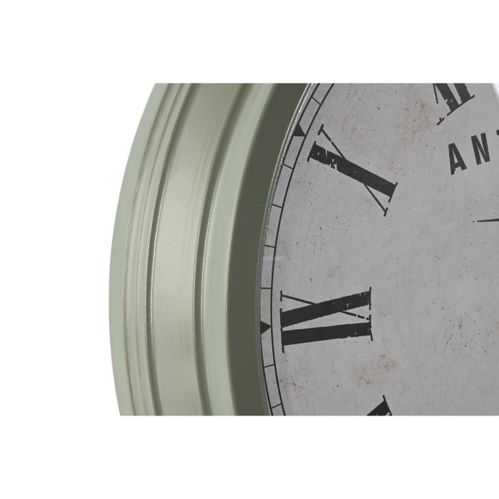 Reloj de Pared Home ESPRIT Negro Verde Metal Cristal 70 x 9 x 70 cm (2 Unidades) 3