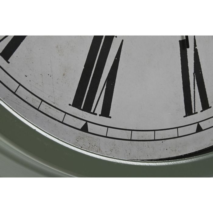 Reloj de Pared Home ESPRIT Negro Verde Metal Cristal 70 x 9 x 70 cm (2 Unidades) 2