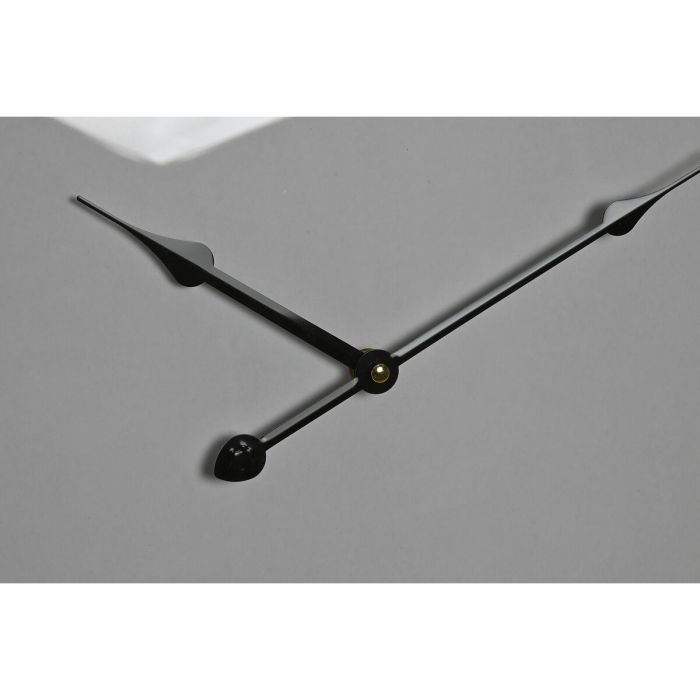 Reloj de Pared Home ESPRIT Blanco Cristal Madera MDF 53 x 6 x 53 cm (2 Unidades) 2