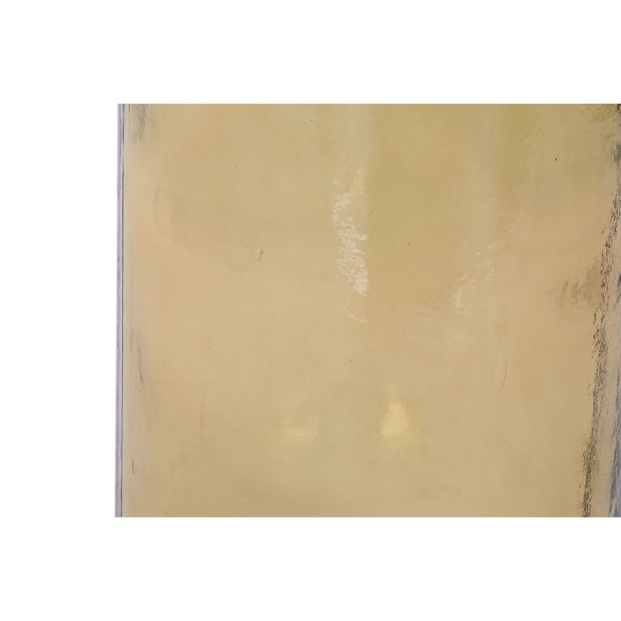 Jarrón Home ESPRIT Amarillo Cuerda Cristal Templado 25 x 25 x 75 cm 1