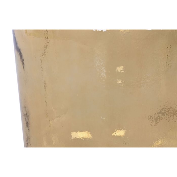 Jarrón Home ESPRIT Amarillo Cristal reciclado 36 x 36 x 56 cm 1