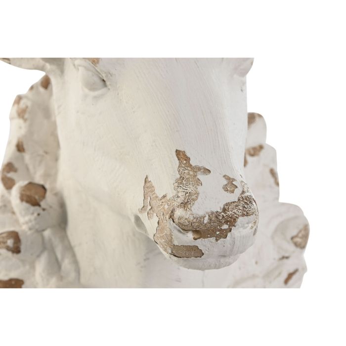 Decoración de Pared Home ESPRIT Blanco Ciervo Decapé 37 x 20 x 34 cm 2