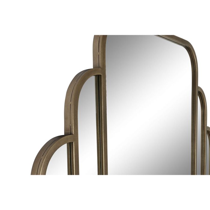 Espejo de pared Home ESPRIT Dorado Cristal Hierro Moderno 122 x 3 x 208 cm 2