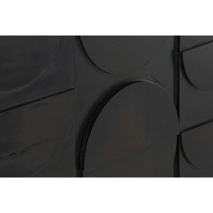 Cuadro Home ESPRIT Negro Beige Abstracto Moderno 83 x 4,5 x 123 cm (2 Unidades) 2