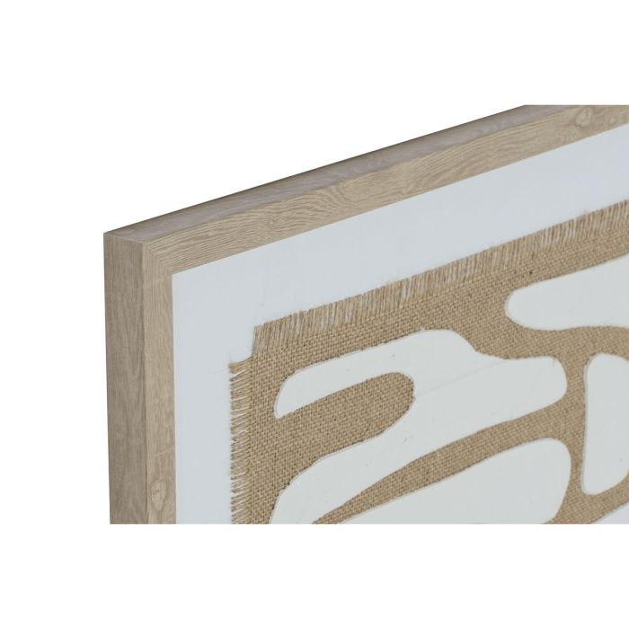 Cuadro Home ESPRIT Blanco Beige Abstracto Escandinavo 52,7 x 2,5 x 72,5 cm (2 Unidades) 3