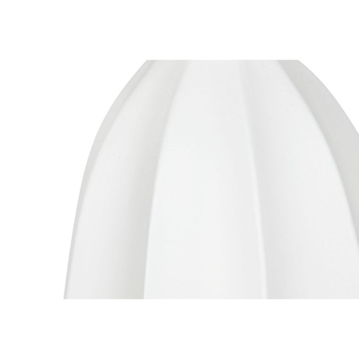Jarrón Home ESPRIT Blanco Fibra de Vidrio 34 x 34 x 100 cm 1