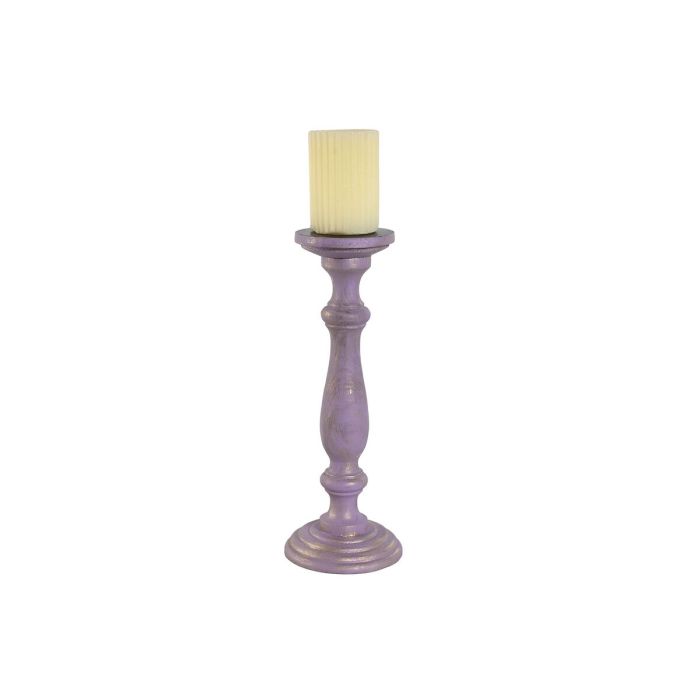 Candelabro Home ESPRIT Metal Madera de mango Shabby Chic 12 x 12 x 34 cm 2