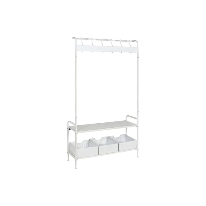 Recibidor con Cajones Home ESPRIT Blanco Metal 110 x 36 x 186 cm 6