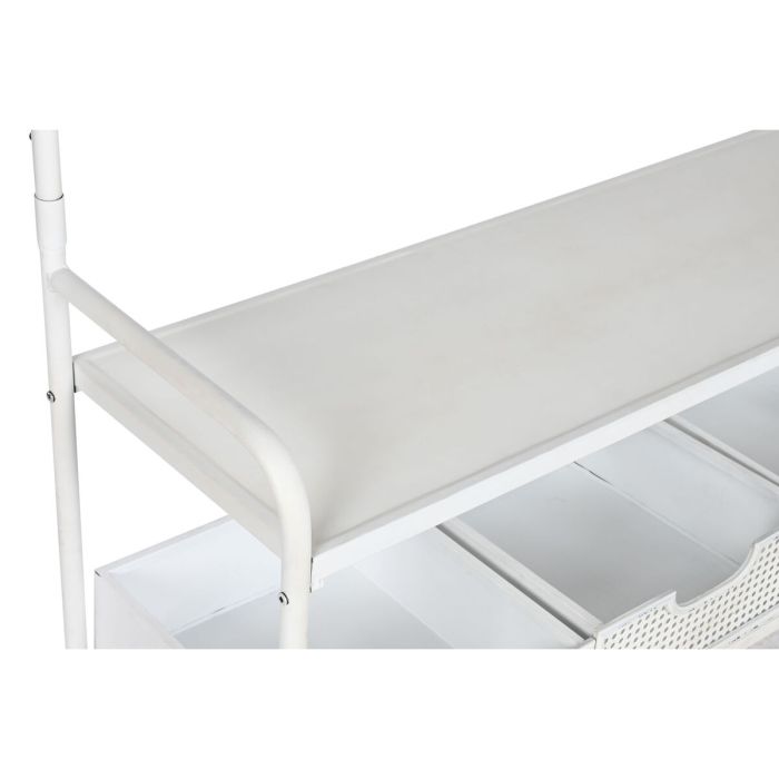 Recibidor con Cajones Home ESPRIT Blanco Metal 110 x 36 x 186 cm 4