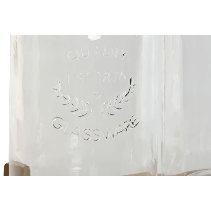 Dispensador de bebidas Home ESPRIT Silicona Bambú Cristal Plástico 5,5 L 37 x 25 x 46 cm 4